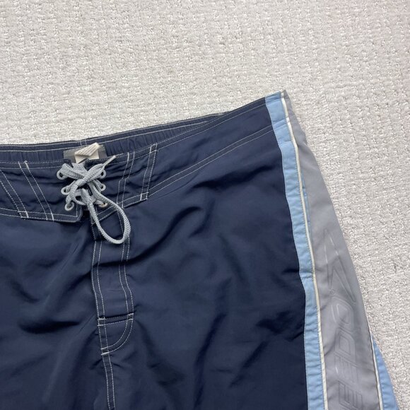 Y2K Men’s Speedo Blue / Grey Swimming Trunks Board Shorts Lined Size XL - Picture 5 of 13